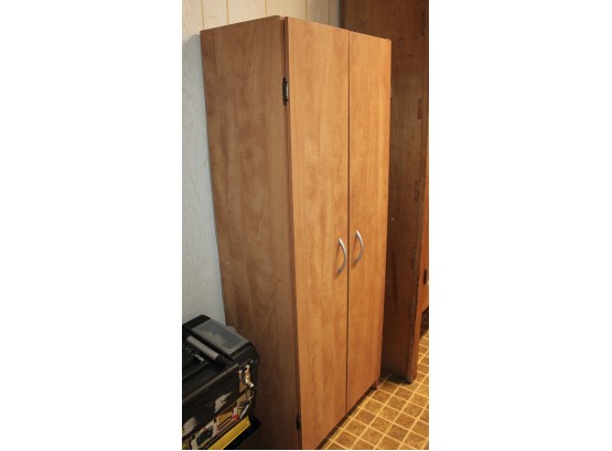 Particle Wood Storage With Four Shelves-5 Tall X 24 In Wide, 13 In Deep