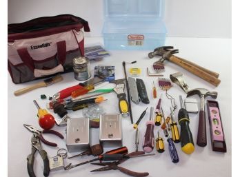 Essentials Pink - Purple Tool Tote Plus Lots Of Tools