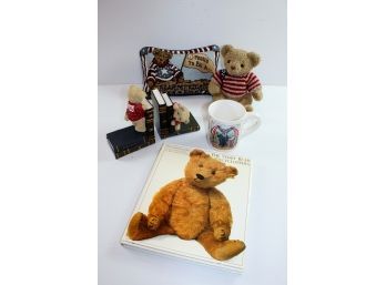 Boyd's Pillow, Sia Bear Bookends, 1993 Teddy Bear Encyclopedia, Patriotic, AA Plush Stuffed Bear