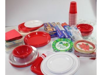 Paper And Plastic Products-cups, Napkins, Bowls, Parchment Paper