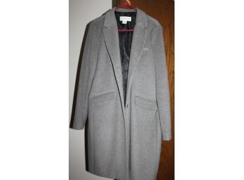Liz Claiborne XL Gray Wool Winter Coat