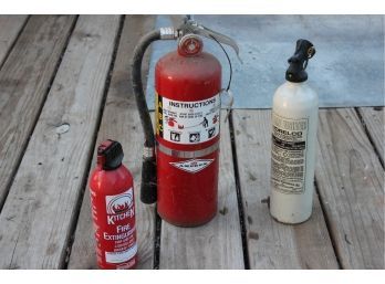 Three Fire Extinguishers-charged