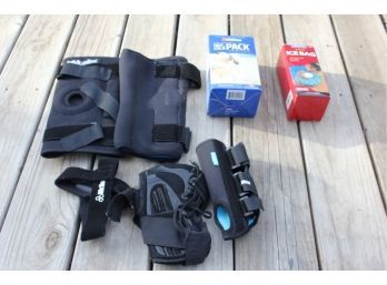 Injury Lot-leg, Wrist And Arm Braces-ice Bag And Ice Pack