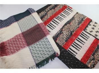 Throw Lot # 2 - One Piano Fabric
