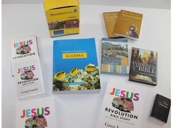 Miscellaneous Lot-Rosetta Stone, Jesus Revolution Bible Study, Great Courses New Testament DVD Etc