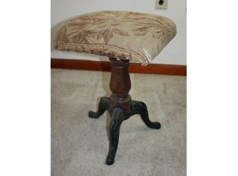 Adjustable Height Piano Stool With Cast Iron Legs-soft Seat