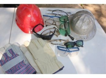 Safety Glasses, Helmets, Gloves