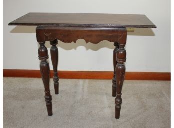 Small Table - Top Possibly Not Original-28 X 12 X 22 Tall