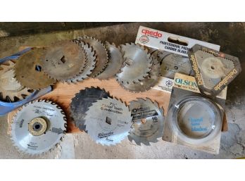 Multiple Saw Blades-some New Some Old-mostly 7.25 Inch