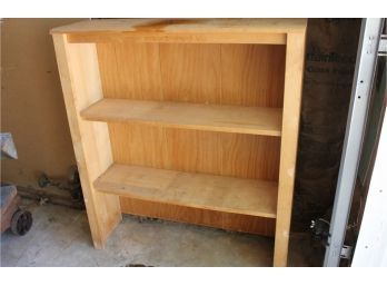 Wood Shelf Unit And Hand-crafted Pedestal