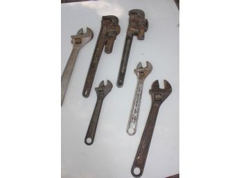 Crescent Wrenches, Old Pipe Wrenches