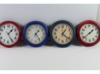 4 Clocks, 9 In Diameter
