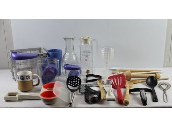 Kitchen Utensils, Mugs, Miscellaneous Plastic Containers