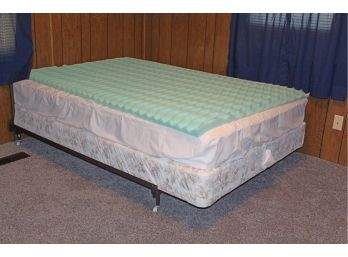 Full Size Bed With Box Springs, Mattress, No Headboard