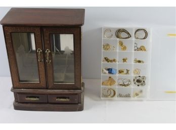 Jewelry Box 13 In, Case With Earrings