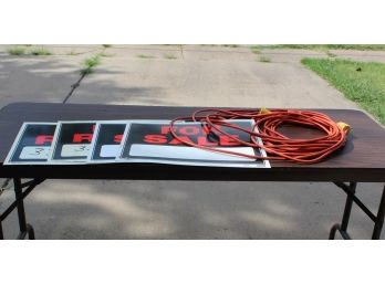 Two Extension Cords, Signs 2 For Sale