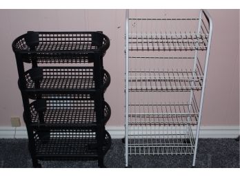 Black And White Roller Shelving Units