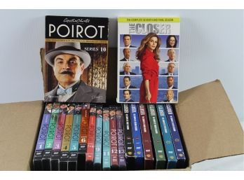 Poirot DVD Series 1-13, The Closer DVD Series 1-7