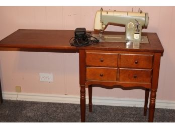 Sears Kenmore Sewing Machine With Cabinet