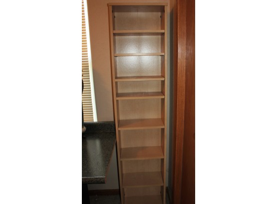 8 Shelf Media Cabinet-particle Wood -adjustable Shelves 64 Tall X 7 Deep X 15 Wide