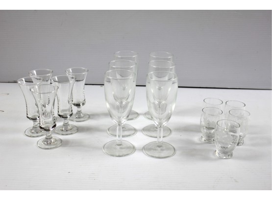 Beautiful Glassware, Three Sets-two Are Stemware
