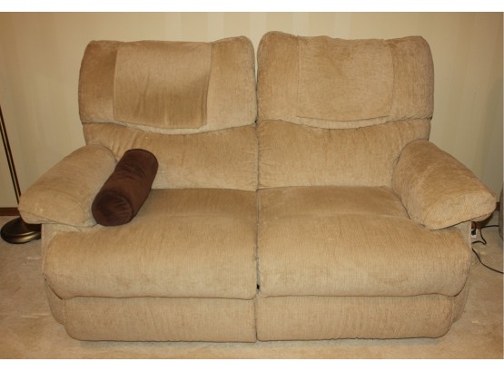 Reclining Loveseat-Lazy Boy 64 In-Enjoy Double The Comfort With These Dual Reclining Loveseats. Like New