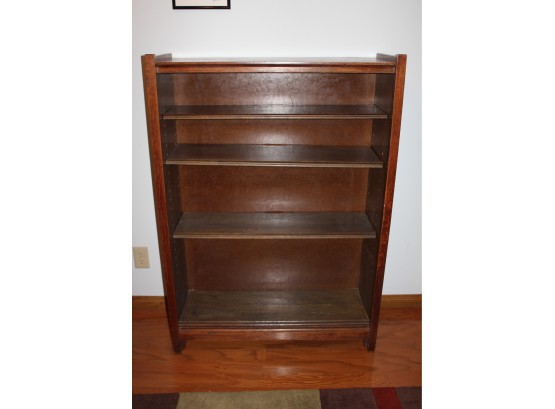 Older Four-shelf Bookcase-heavy 35.5 X 13 X 50 In Tall