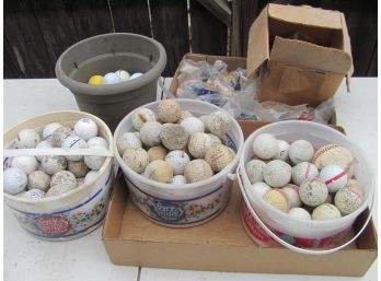 Old Golf Balls, Box Of  Golf Tees