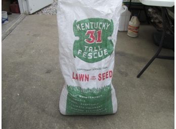 Partial Bag Of Fescue Seed About 10 - 15 Lb