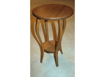 Cute Small Table Handcrafted Solid Wood-13 In Deep X 29.5 Inches Tall