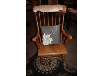Wood Spindle Rocker 41 In Tall