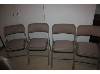 4 Padded Cosco Folding Chairs-nice