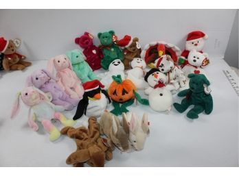 Lot 2 Of Beanie Babies-holidays