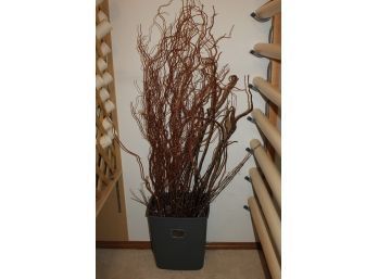 Bucket With Wooden Floral Pieces - 4.5 Ft Tall