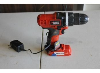 Black And Decker Drill Motor And Charger-works