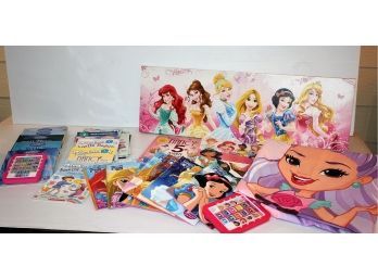 Little Girls Lot-canvas, Shower Curtain, Books, Some Have Audio To Read Books