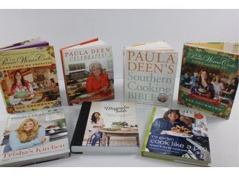 Popular Cookbooks -  2  Pioneer Woman, 2 Paula Deen, Yearwood, Garten, Gaines