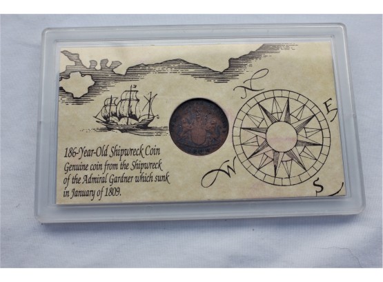 Over 200 Year Old Shipwreck Coin From The Admiral Gardner Ship