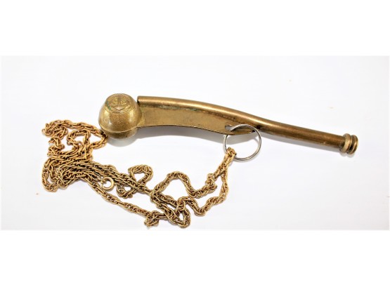 Antique Navy Brass Bosun Whistle