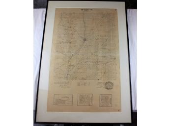 32 X 32,  Vintage Butler Co Map  Mention 1876