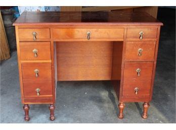 Antique Solid Wood Desk   38W 30H