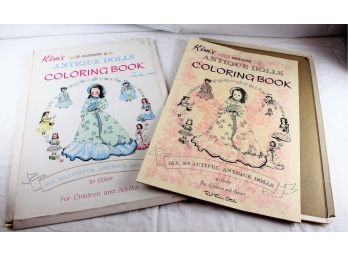 Kim's Genuine Antique Dolls Coloring Book By Red Farm Studios. Six Antique Dolls To Color In Original Box