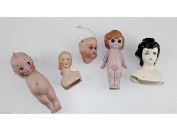 Assorted Vintage Dolls & Pieces