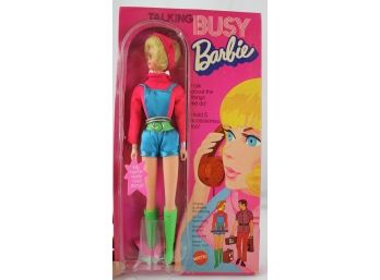 1971 Talking Busy Barbie, Pull String, In Never Opened Box # 1195