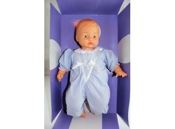 My New Born, I Cry Mama Doll. Rubber Head, Arms And Legs, Soft Cloth Body  18' In Box
