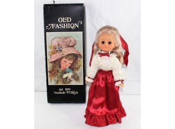 Odette 15' Furga Doll Italy Old Fashion 1870 Bambole Socks In Original Box