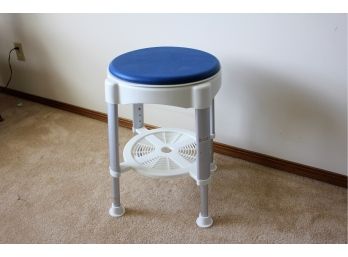 Shower Stool, Rotates And Adjustable Height