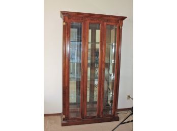 Pulaski China Cabinet/ Display  With Inside Lighting, 7 Ft Tall, 44 In Wide, 16 In Deep