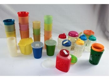 Misc Plastic Cups, Some Tupperware