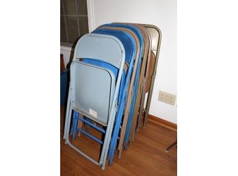 10 Metal Chairs, Various Colors